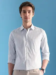 Arrow Men Slim Fit Opaque Striped Formal Shirt