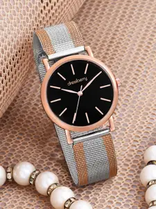 DressBerry Women Dial & Bracelet Style Straps Analogue Watch HOBDK2503-BK