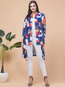 Funday Fashion Abstract Printed Open Front Shrug