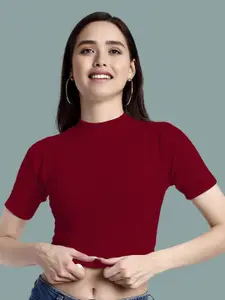 Dream Beauty Fashion Women Ribbed Fitted Crop Top