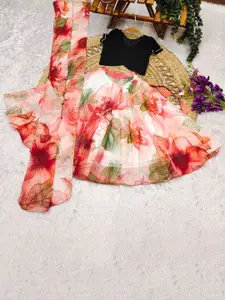 BAESD Girls Mukaish Tie and Dye Ready to Wear Lehenga & Blouse With Dupatta