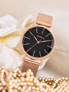 DressBerry Women Bracelet Style Straps Analogue Watch HOBDB-09769-BK