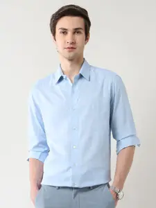 Arrow New York Men Slim Fit Opaque Printed Formal Shirt