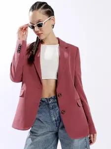 Hubberholme Oversized Notched Lapel Single Breasted Blazer