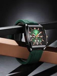 GIORDANO Men Printed Dial & Leather Textured Straps Analogue Watch GZ-50124-02