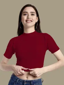 Dream Beauty Fashion Women Solid Crop Top