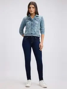 Pepe Jeans Women Skinny Fit Mid-Rise Stretchable Jeans