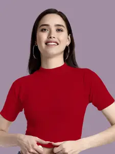 Dream Beauty Fashion Women Ribbed Fitted Crop Top