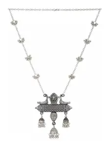 SZN Oxidised Beaded-Studded Necklace
