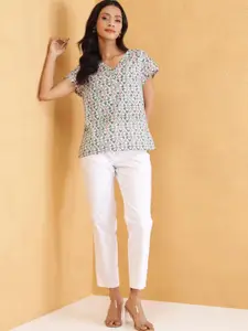 Fabindia Printed Cotton Top