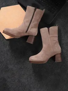 NICO NERINI Women Casual Block-Heeled Regular Boots