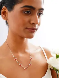 JAYPORE Artificial Beaded Minimal Necklace