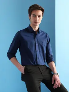 Arrow Men Slim Fit Opaque Printed Formal Shirt