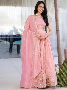 HOUSE OF JAMOTI Embellished Ready to Wear Lehenga & Blouse With Dupatta