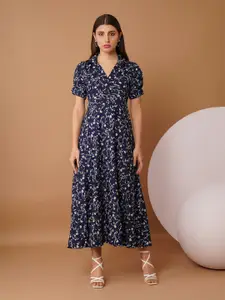 Chemistry  Women Floral Printed Crepe Fit and Flare Dress