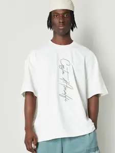 max Men Floral Printed Extended Sleeves Tropical Pockets T-shirt