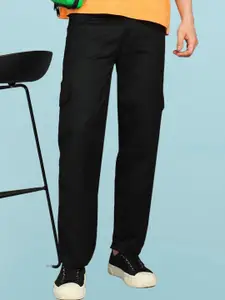 LINARIA Men Classic Mom Fit Mid-Rise Cargo Styles Jeans