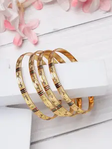 ANIKAS CREATION Gold-Plated Bangles