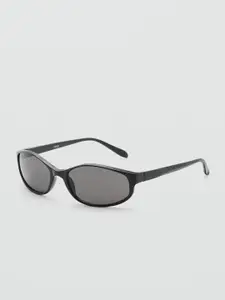 MANGO Women Oval Sunglasses with UV Protected Lens