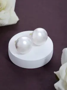 Designbox Pearls Studded Circular Shaped Studs