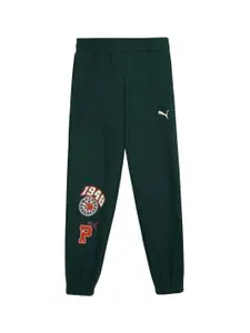 Puma Boys Sports Legacy Graphic Printed Cotton Joggers