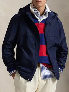 Polo Ralph Lauren Men Hooded Solid Casual Bomber Jacket