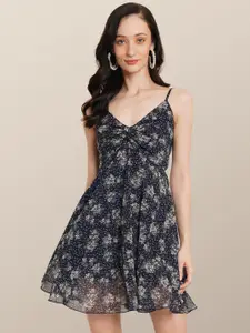 Chemistry Floral Print Georgette Empire Dress