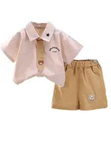StyleCast x Revolte Boys Printed Shirt With Shorts