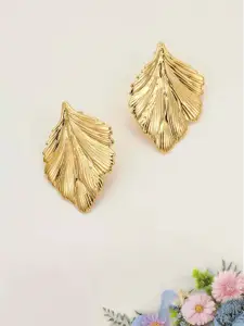 PRIVIU Leaf Shaped Studs Earrings