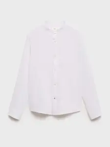 Mango Kids Boys Cotton Linen Trousers