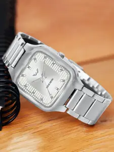 LOUIS DEVIN Men Brass Dial & Stainless Steel Analogue Watch LD-GS069-SLV-CH-