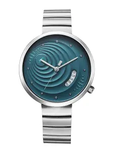 Fastrack Women Brass Dial & Stainless Steel Bracelet Style Straps Analogue Watch 6314SM01