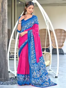Anouk Ethnic Motifs Printed Pure Cotton Saree