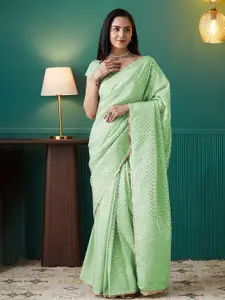 RACHNA Mukaish Organza Ready to Wear Saree