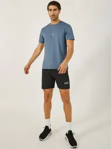 Styli Men Training Regular Fit Graphic T-shirt and Shorts Co-ords Sets