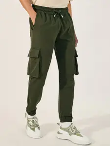 Styli Men Pure Cotton Slim Fit Cargo Joggers