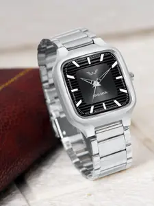 LOUIS DEVIN Men Brass Dial & Stainless Steel Bracelet Style Straps Analogue Watch