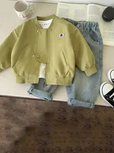 StyleCast x Revolte Boys Stand Collar Solid Casual Lightweight Bomber Jacket