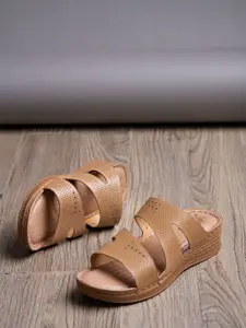 Shoetopia Girls Wedge Sandals With Laser Cuts