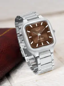 LOUIS DEVIN Men Stainless Steel Bracelet Style Straps Analogue Watch LD-GS069-BRW-CH