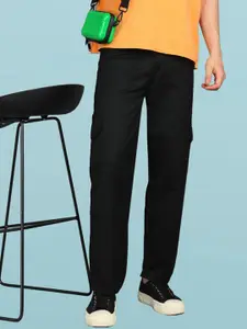 LINARIA Men Classic Regular Fit Mid-Rise Clean Look  Cargo Jeans