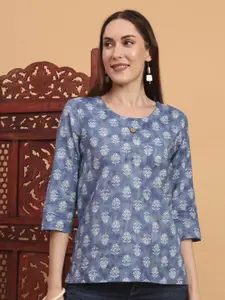 Anouk Rustic Ethnic Motifs Printed Pure Cotton Kurti