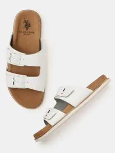 U.S. Polo Assn. Men Leather Comfort Sandals