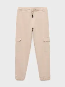 Mango Kids Boys Pure Cotton Cargo-Style Joggers