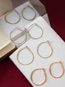 FEMMIBELLA Circular Hoop Earrings