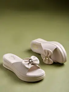 Shoetopia Girls Platform Sandals with Bows