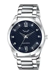 LOUIS DEVIN Men Brass Embellished Bracelet Style Straps Analogue Watch LD-GR062