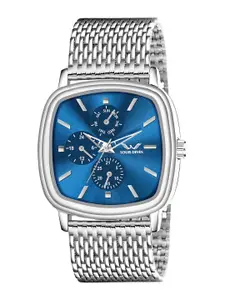 LOUIS DEVIN Men Brass Embellished Dial & Straps Analogue Watch LD-GS061-BLU-CH