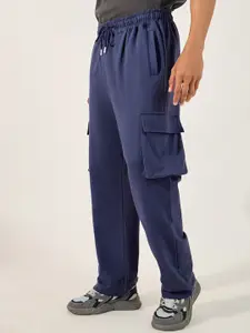 Styli Men Oversized Fit Cargo Open Hem Track Pants