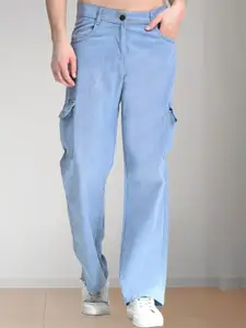 LINARIA Men Classic Relaxed Fit Low Distress Jeans